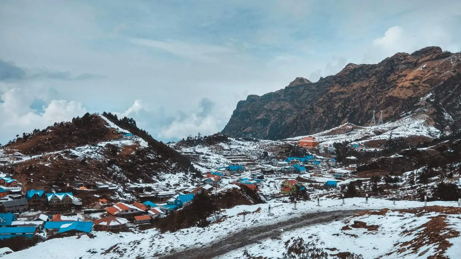 snowfall in Kalinchowk, Nepal