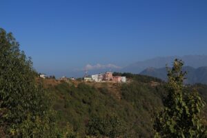 Scenic hillside view