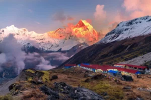 view of annapurna mountain